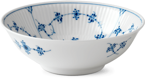 Blue Fluted Plain Cereal Bowl - Royal Copenhagen Blue Fluted Plain 11.75 Oz. Bowl (1130x1130), Png Download