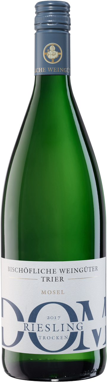 2017 Dom Riesling Qualitätswein Trocken (611x1400), Png Download
