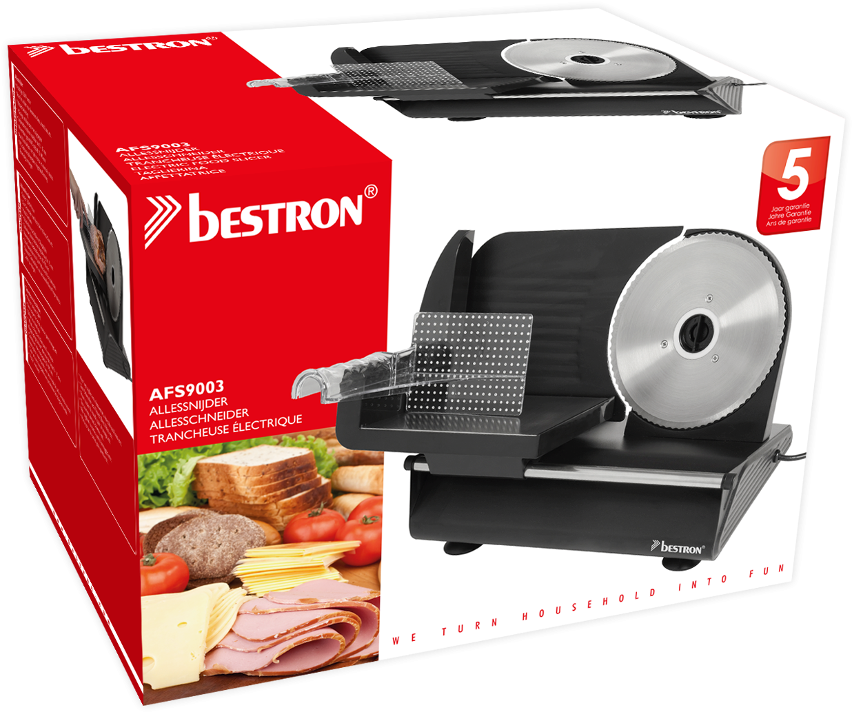 Afs9003 Electric Food Slicer (1280x1280), Png Download