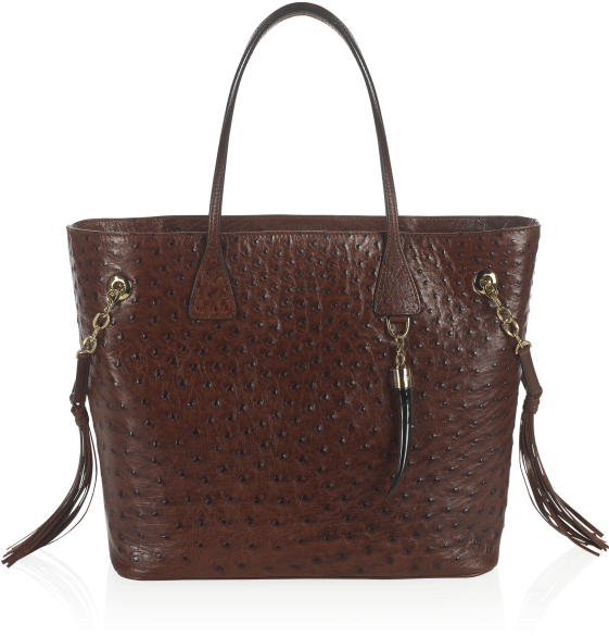 Mawu Ostrich Almond Gold Hardware (800x800), Png Download