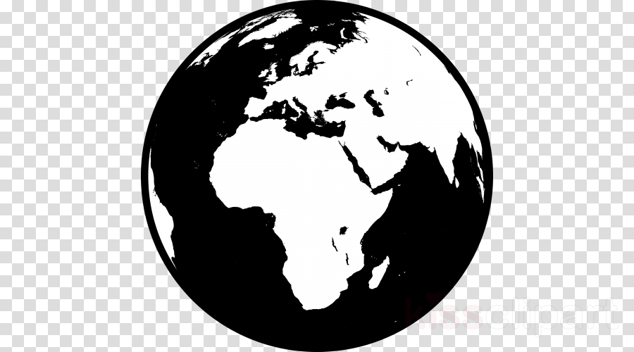 Mundo Png Negro Clipart World Clip Art (900x500), Png Download