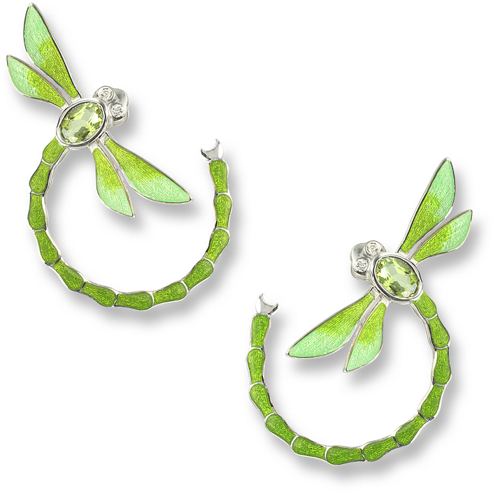 Nicole Barr Designs Sterling Silver Dragonfly Stud (800x800), Png Download