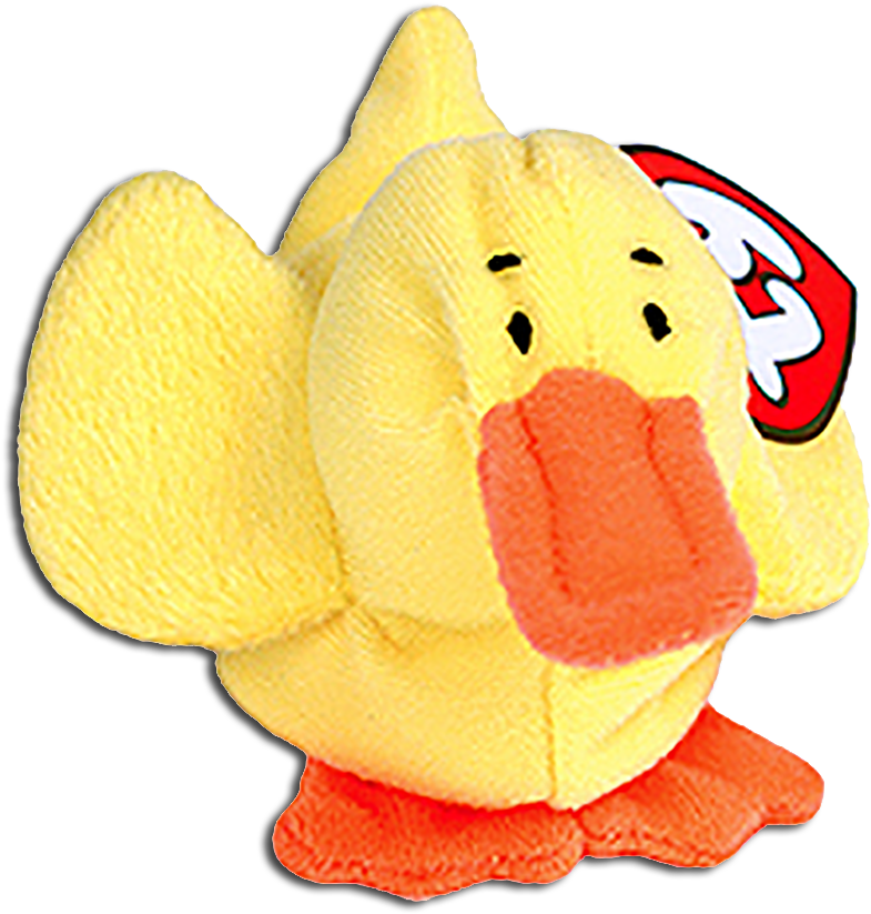 Mcdonalds Ty Teenie Beanie Quacks The Duck Stuffed (812x836), Png Download