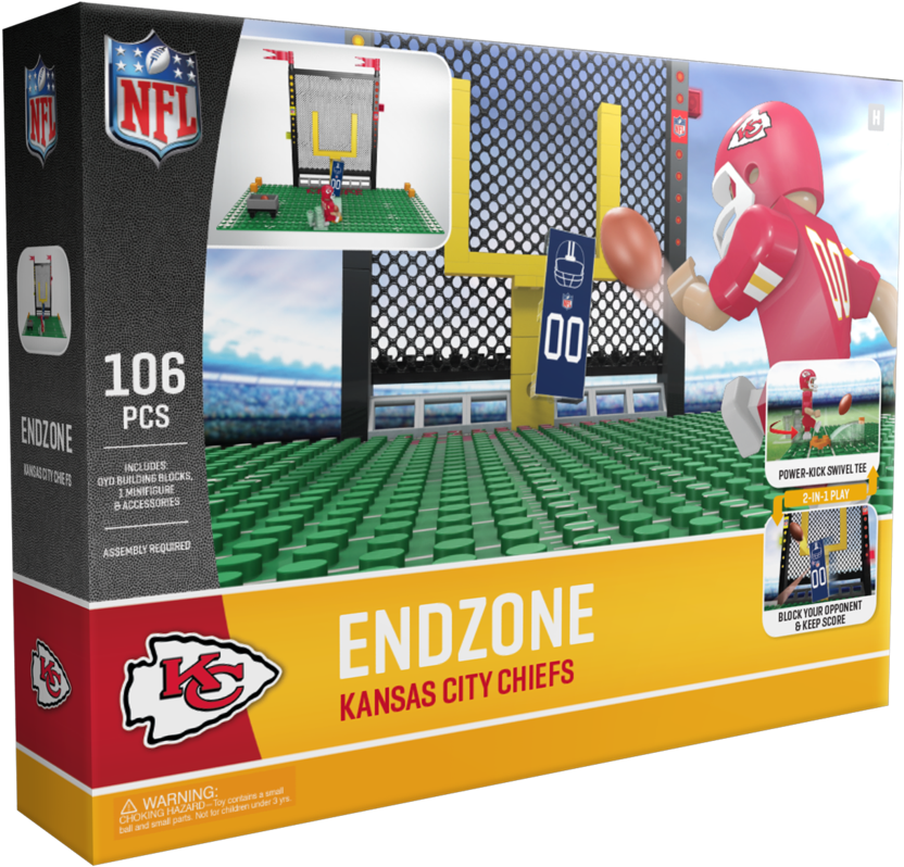 Kansas City Chiefs Lego Generation 4 Endzone Set By (1024x1024), Png Download