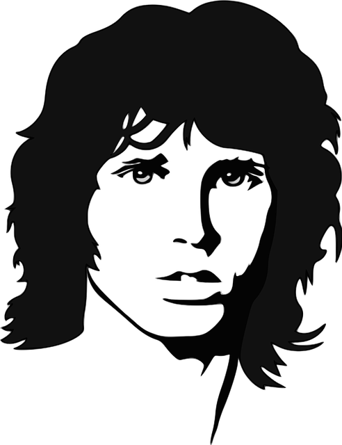 Jim Morrison Portrait James Douglas Morrison Celebrity (492x640), Png Download