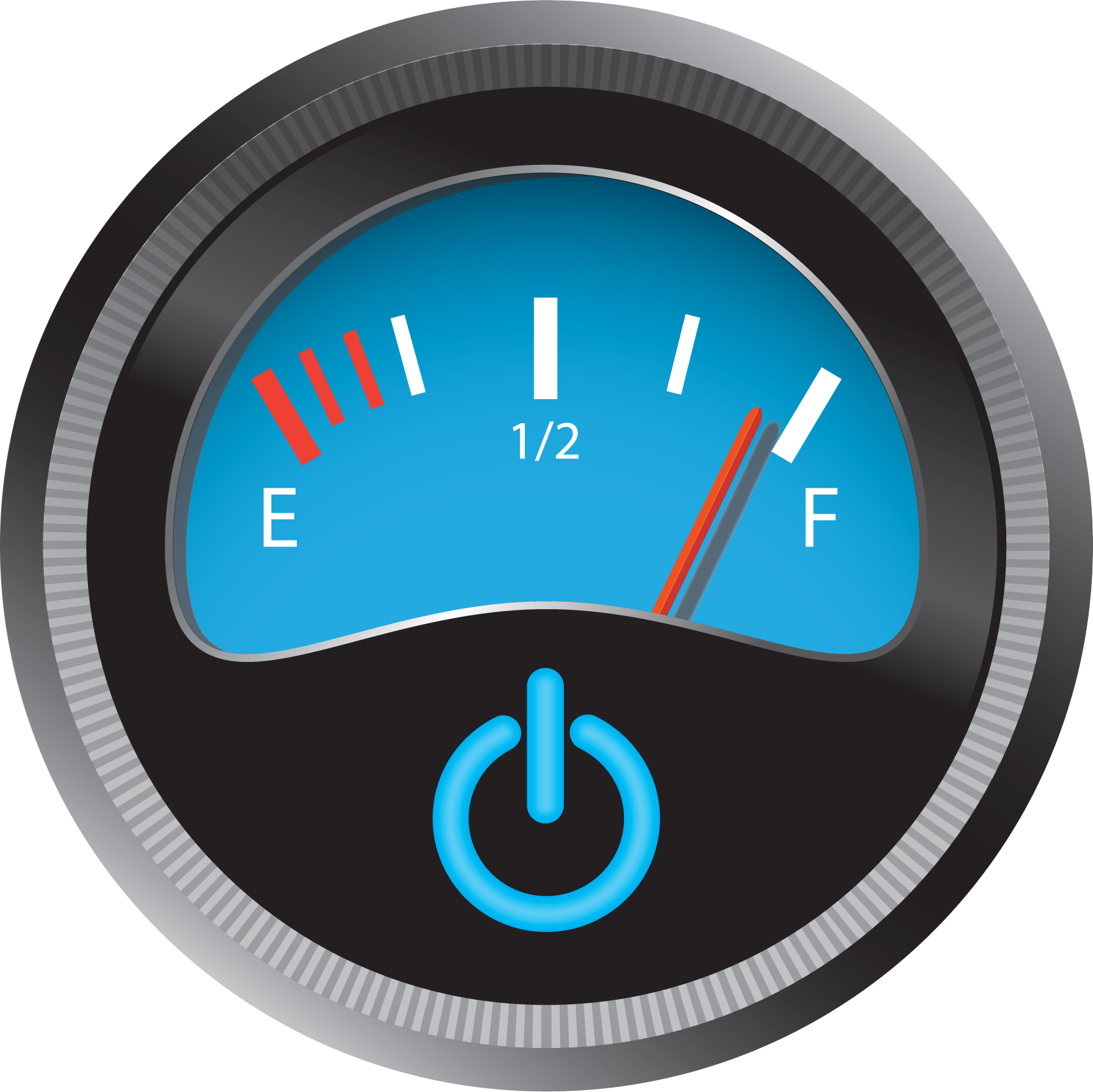 Gasgauge (1764x1762), Png Download
