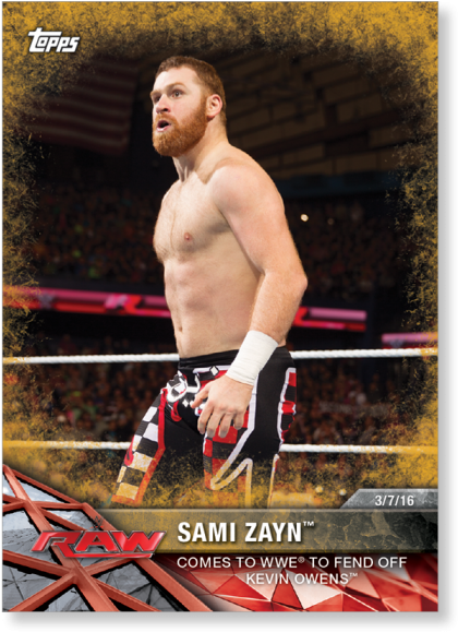 Sami Zayn 2017 Wwe Road To Wrestlemania Base Cards (700x700), Png Download