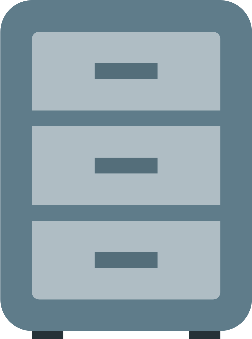 Filing Cabinet Icon (1600x1600), Png Download