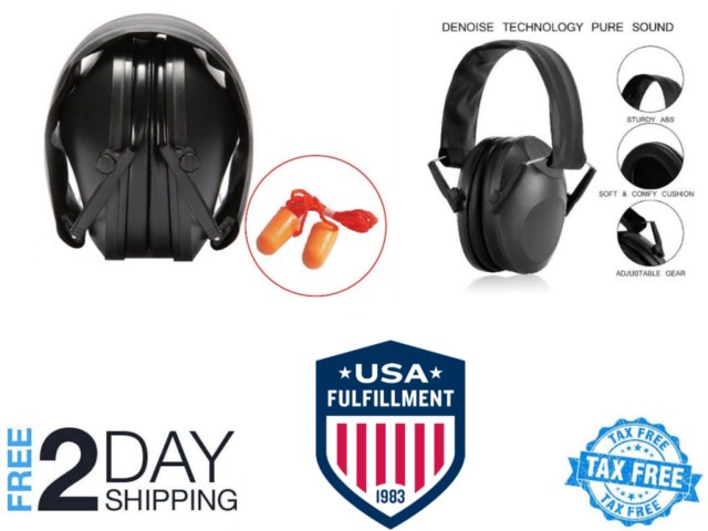Ear Muffs For Shooting Hearing Protection Noise Cancelling (640x480), Png Download