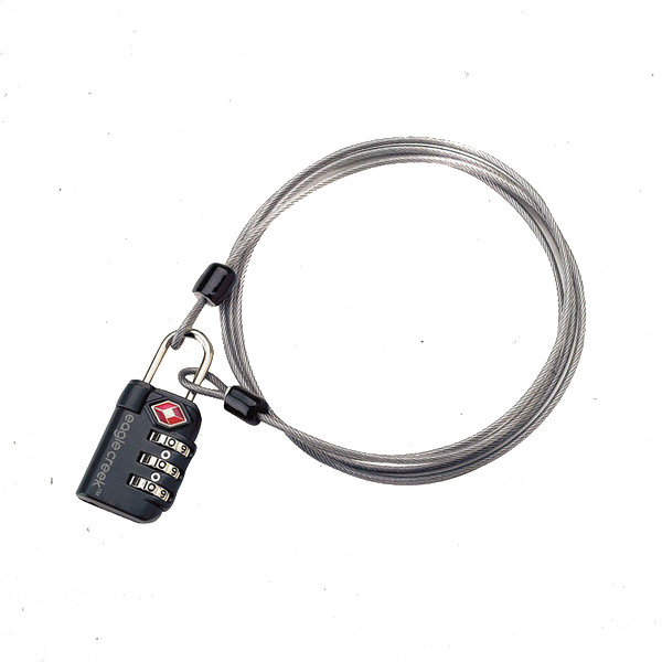 Eagle Creek 3 Dial Tsa Lock & Cable (600x600), Png Download