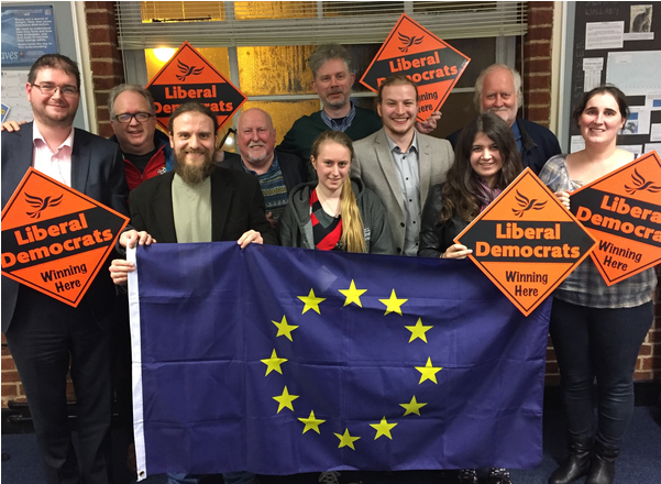 Southampton Liberal Democrats With Eu Flag (600x600), Png Download