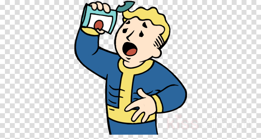 Vault Boy Hungry Clipart Fallout Full Size Png Download Seekpng