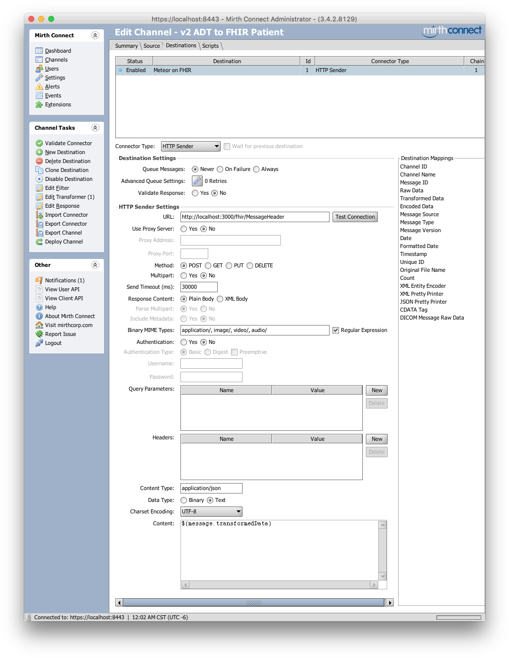Mapping The Adt Message To A Fhir Patient Resource (1039x1335), Png Download