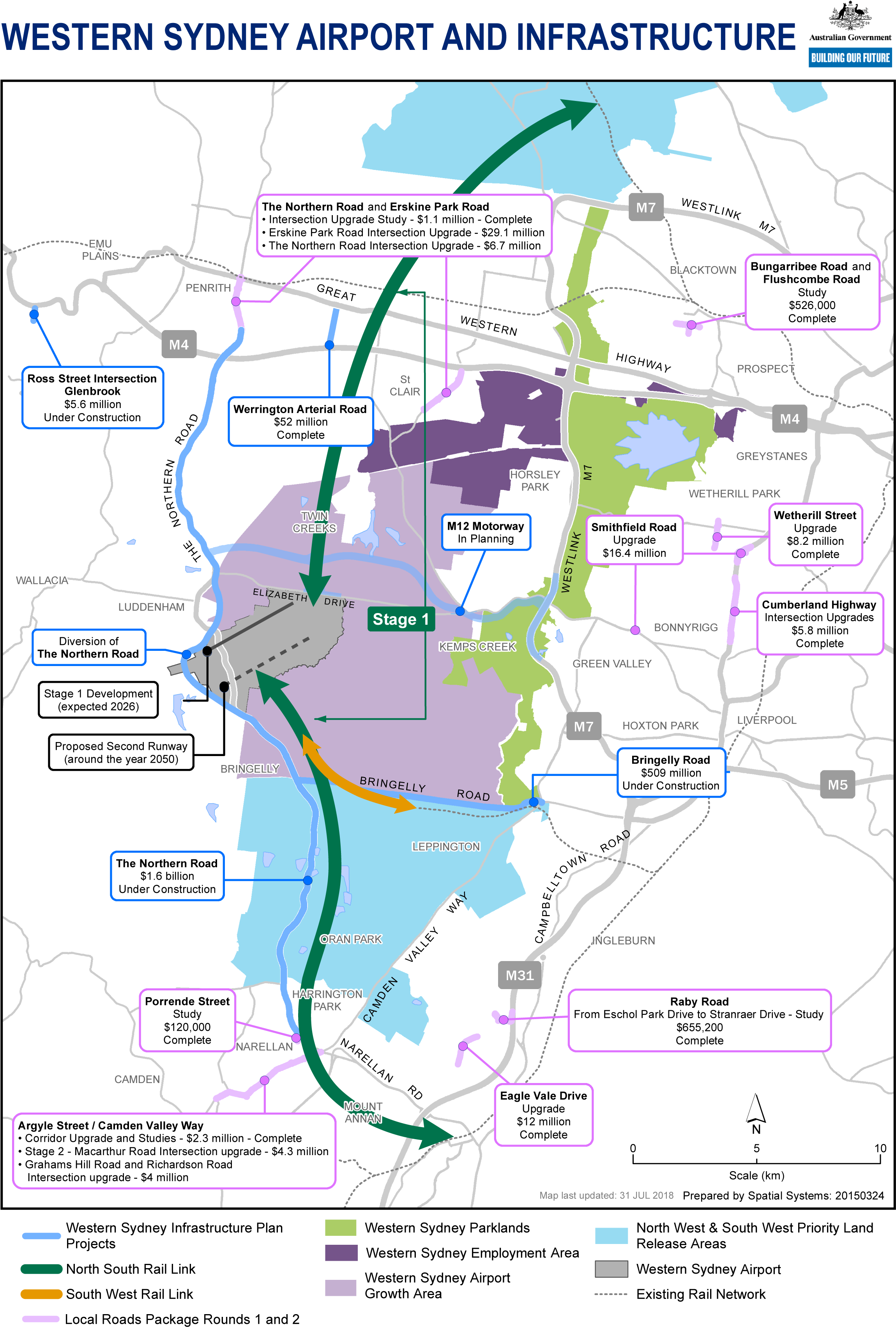 Map Showing Location Of Sydney Airport Sites And The (2392x3415), Png Download