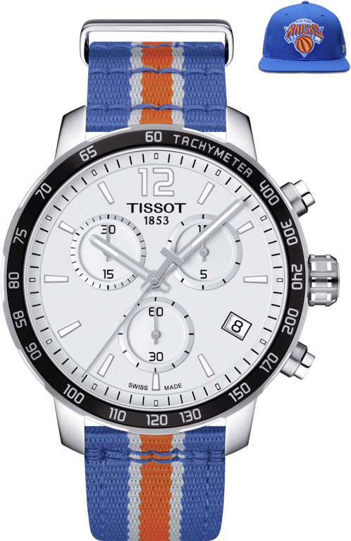 Tissot Quickster Chronograph Nba New York Knicks (555x840), Png Download