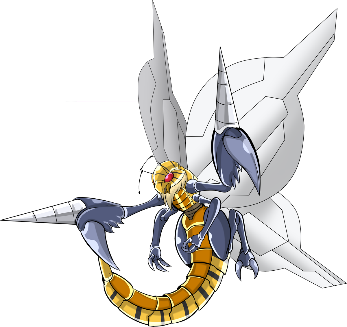 #pokemonrmk Beedrill And His Queen Beedril Pic (1200x1131), Png Download
