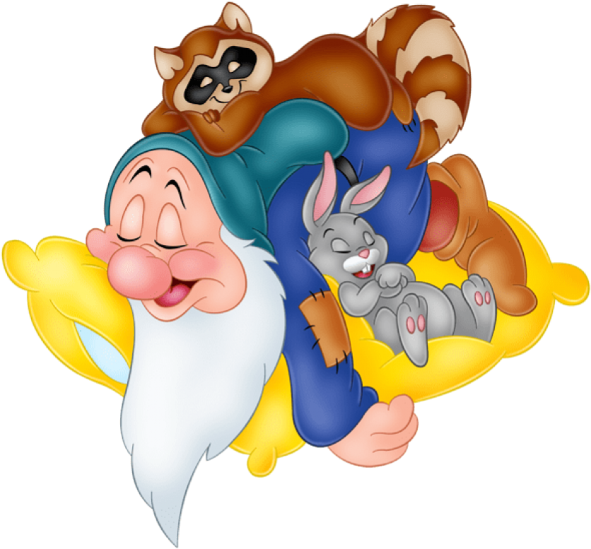Free Png Sleeping Sleepy Snow White Dwarf Free Png (850x798), Png Download