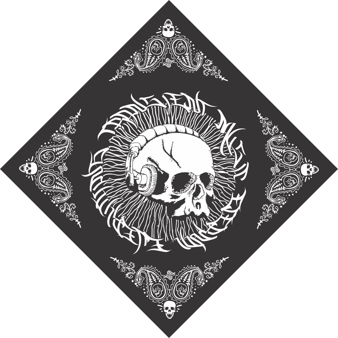 Bandana Skull, Bikin Bandana Comunity, Badana Tengkorak, (1186x1186), Png Download