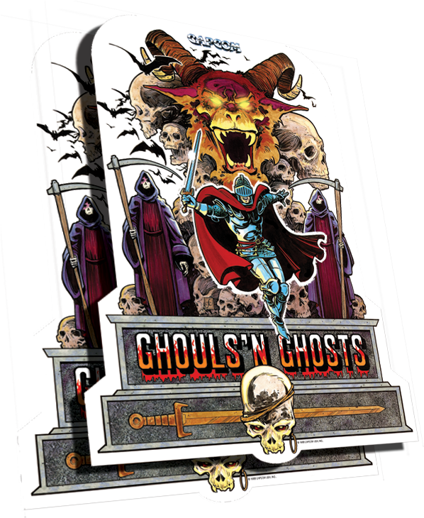 Ghouls N Ghosts Side Art (606x740), Png Download