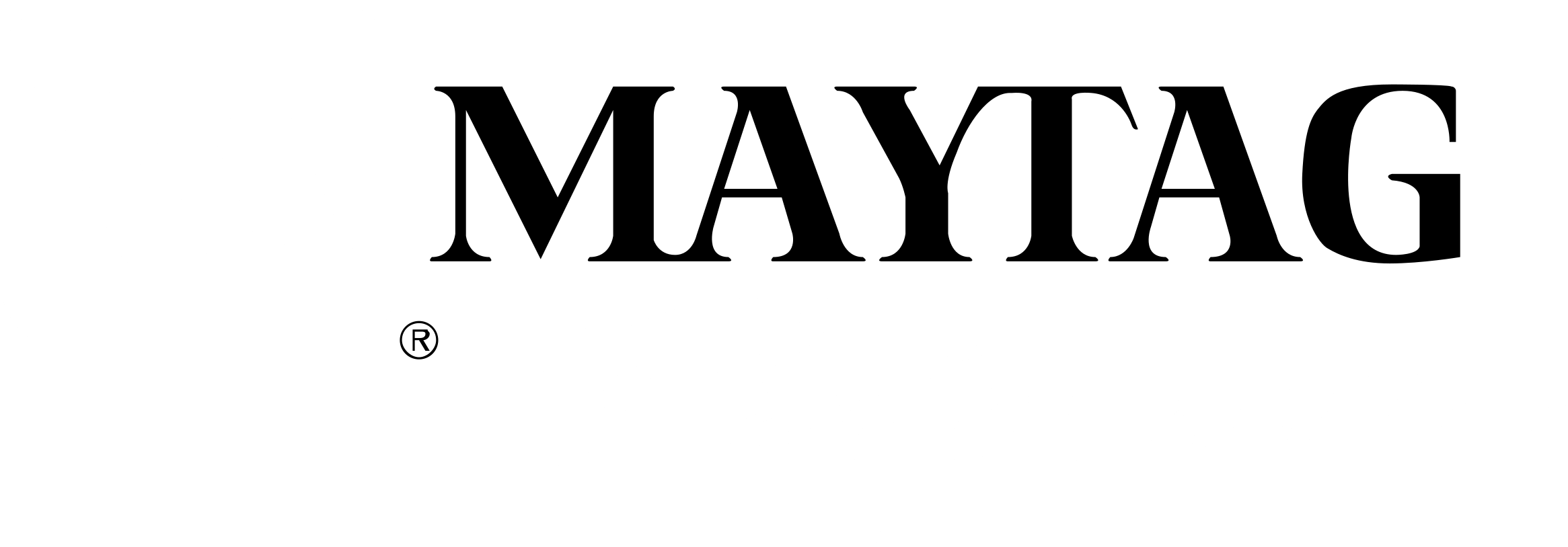 Maytag Performa Logo Black And White (2400x2400), Png Download