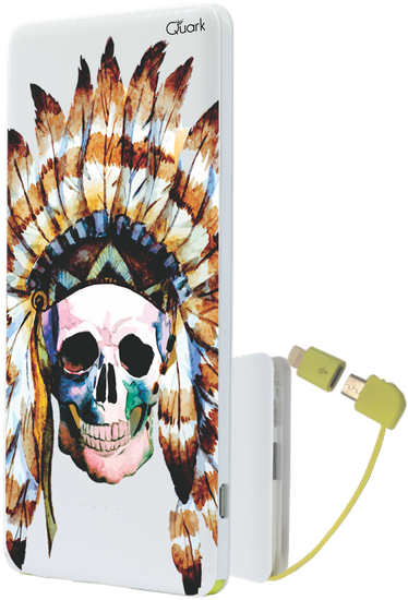 Power Bank Personalizado Branco (600x600), Png Download