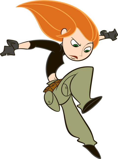 Kim Possible Jumping (480x646), Png Download