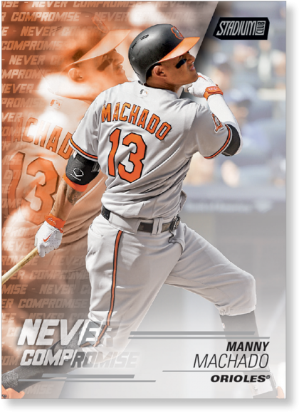 2018 Topps Baseball Stadium Club Manny Machado Never (700x700), Png Download