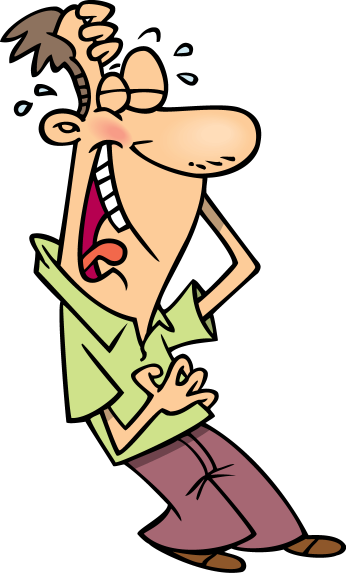 Cartoon Man Laughing (692x1146), Png Download