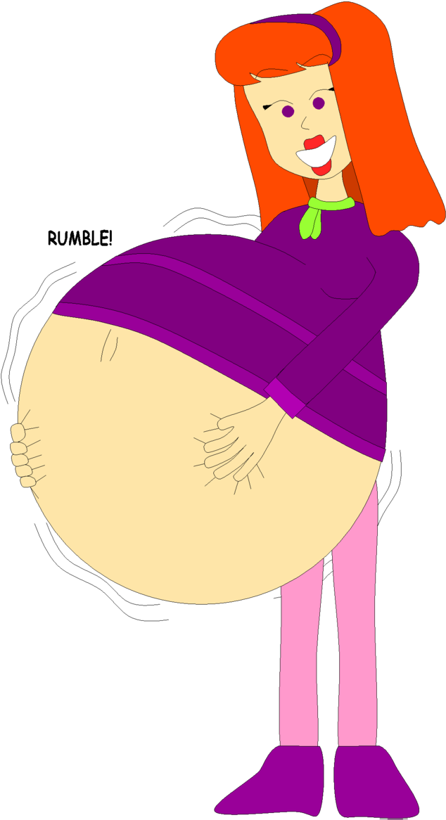 Daphne's Belly After Eating Too Much By Angry-signs - Eat Too Much Png (684x1169), Png Download