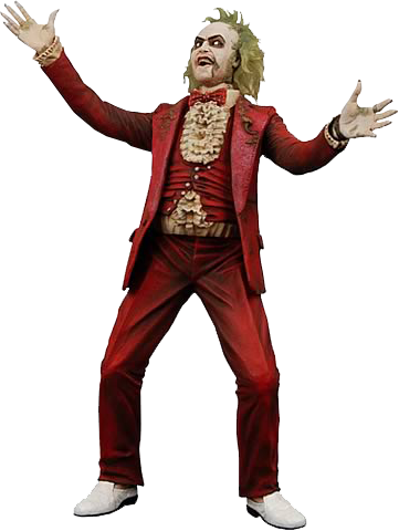 Share This Image - Neca Beetlejuice Red (361x480), Png Download