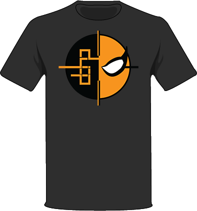The Black / Extra Small Homage To Deathstroke Tree-shirts - Deathstroke (394x422), Png Download