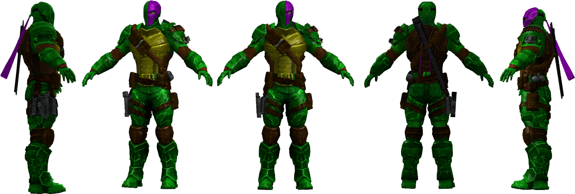 Deathstroke Mod Donatello Stroke Textures Download - Soldier (1904x668), Png Download