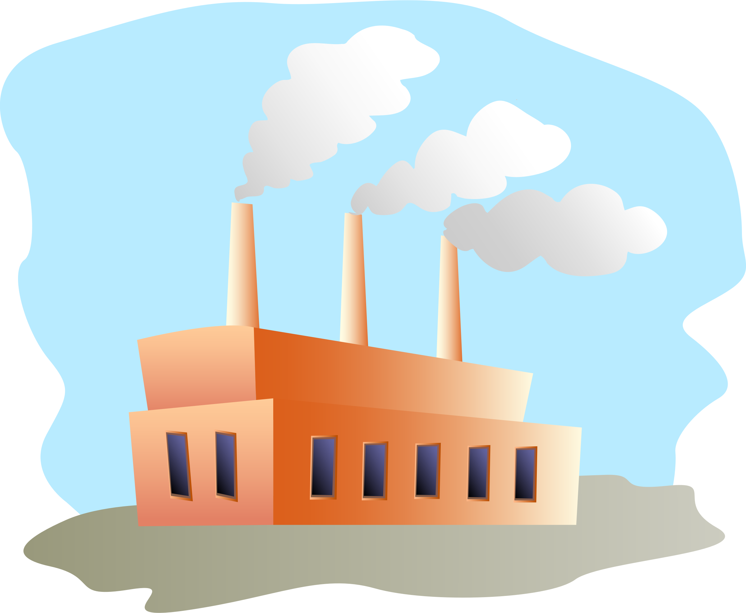Image Freeuse Download Agriculture Clipart Primary - Factory Building (414x340), Png Download