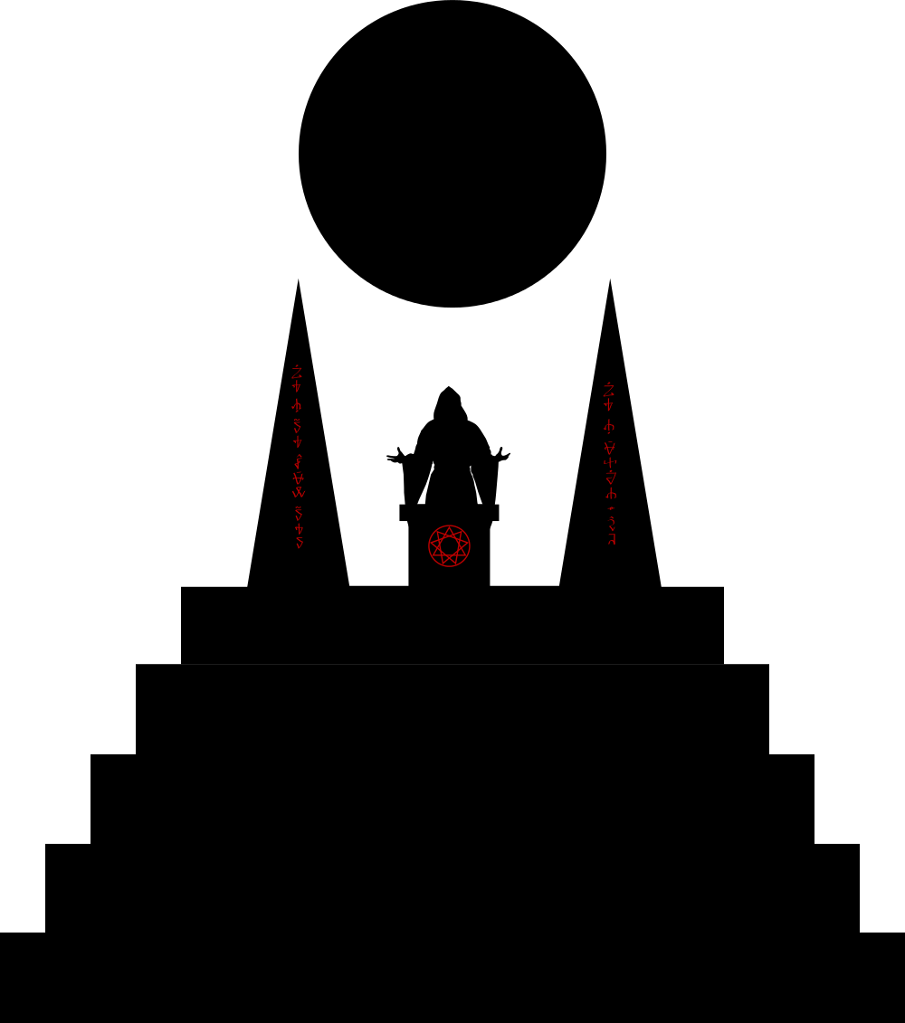 During The Later Years Of Atlantean Civilization, Certain - First Order Black Sun (1000x1131), Png Download