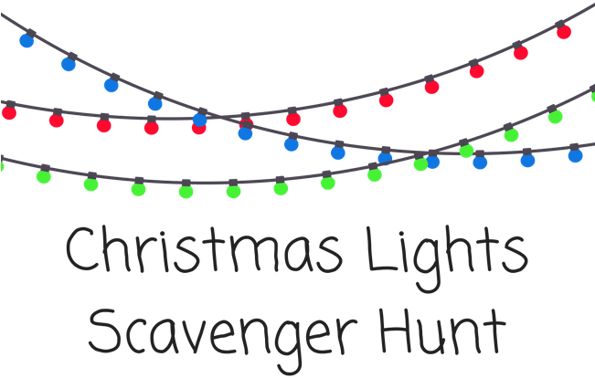 Christmas Lights Scavenger Hunt - Plot (650x500), Png Download