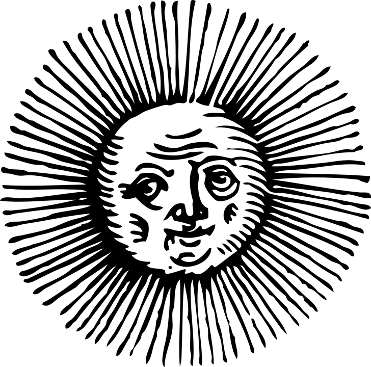 Free Image On Pixabay - Old Sun Drawings Png (728x720), Png Download