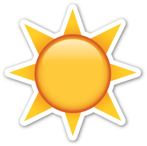Download Emoji, Sun, And Png Image - Transparent Background Sun Emoji