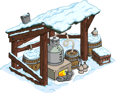 Moonshine Shack 02 Snow Menu - Moonshine Shack (442x353), Png Download