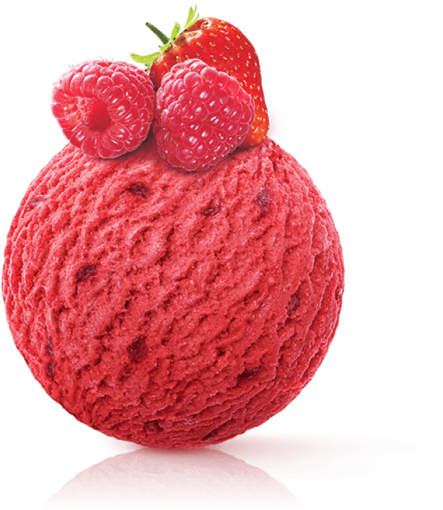 Raspberry Strawberry Sorbet - Strawberry Raspberry Ice Cream (1250x750), Png Download