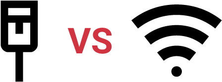 Wired Vs Wifi Gaming Netduma - Wifi Vs Ethernet (532x241), Png Download