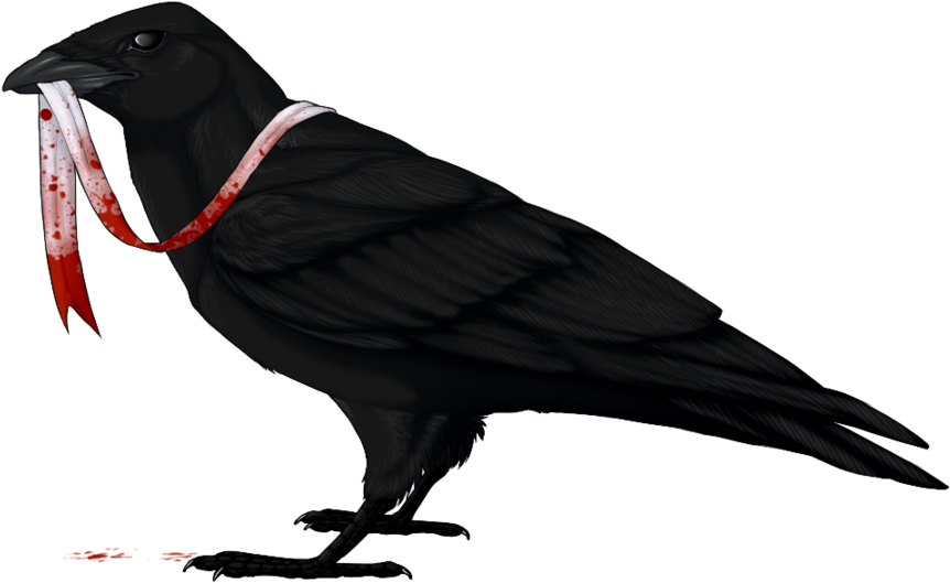 Picture Freeuse The And Ribbon By Mistywren On Deviantart - Raven Transparent (900x630), Png Download