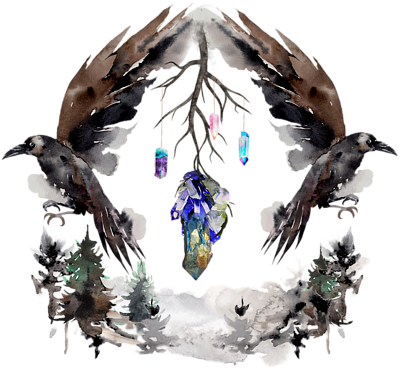 Click And Drag To Re-position The Image, If Desired - Common Raven (452x700), Png Download