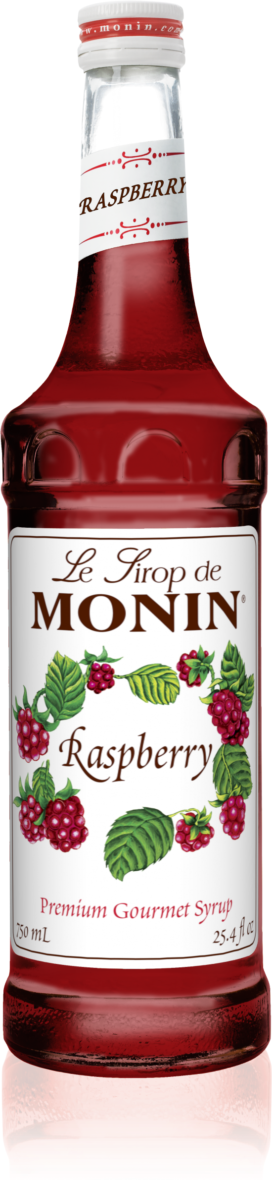 750 Ml Raspberry Syrup - Monin Raspberry Flavor Syrup - 1 Liter (1193x2386), Png Download