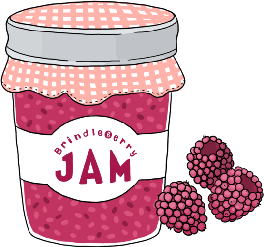 Raspberries Clipart Pink Fruit - Raspberry Jam Clipart (600x600), Png Download