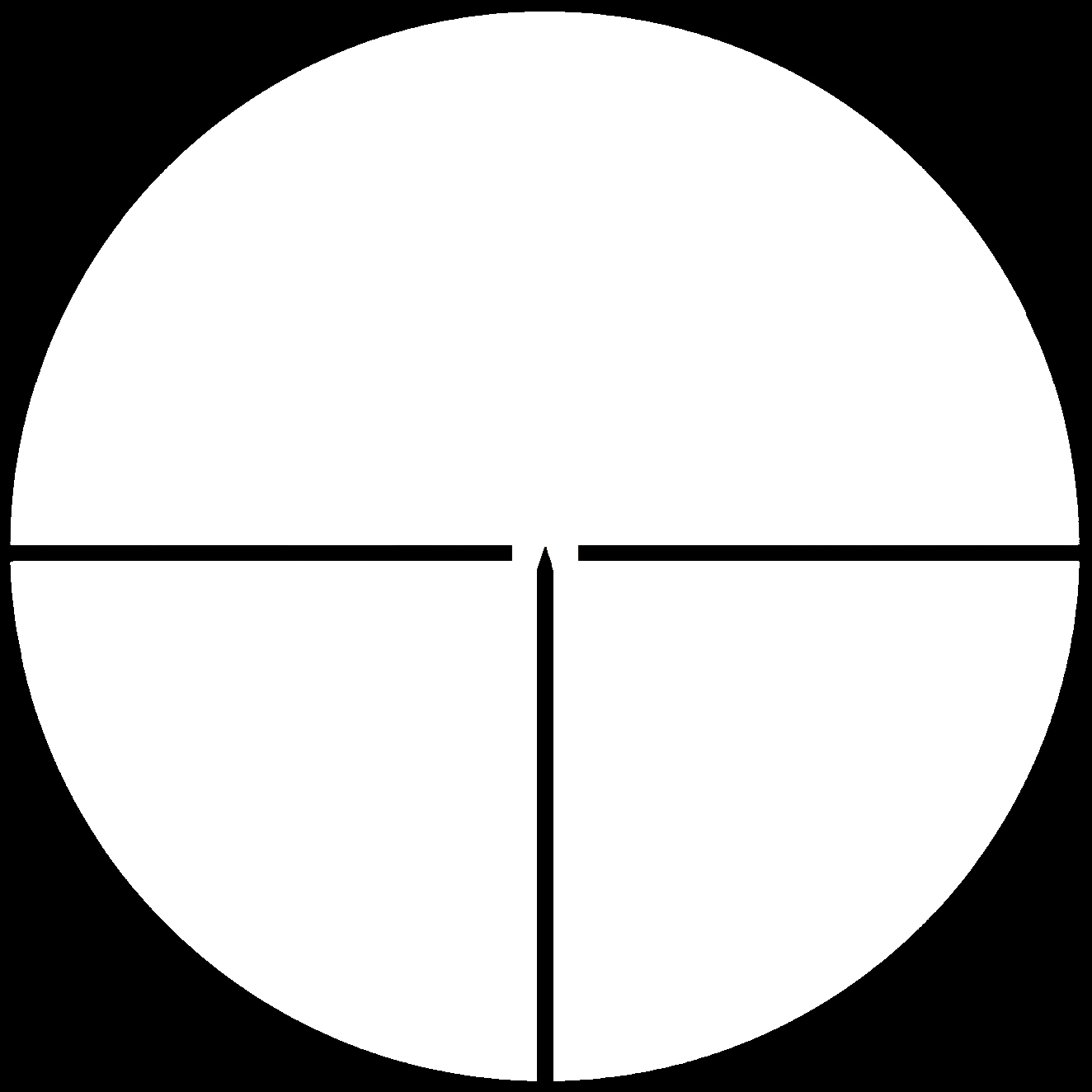 Pu Sight Reticle - Nightforce Ihr Reticle (1324x1324), Png Download