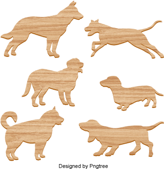 Simple Wood Pattern Design, Simple, Wood, Material - 跳躍 狗 剪影 (360x360), Png Download