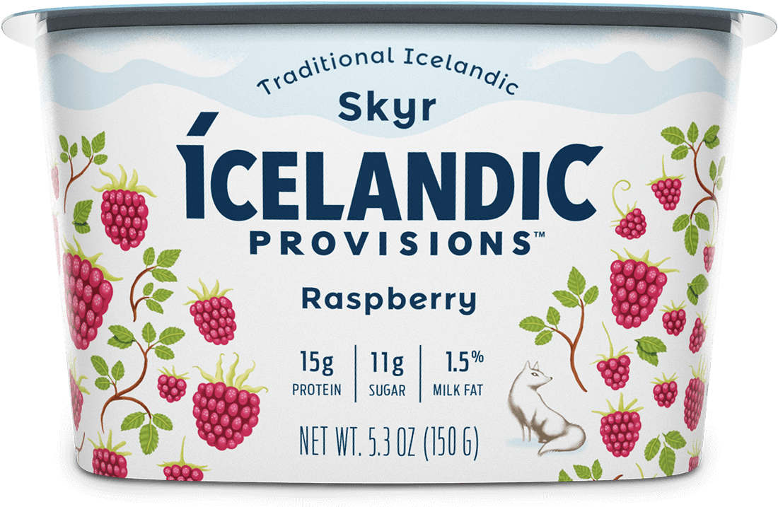 Raspberry Skyr - Icelandic Provisions Coconut Skyr (1200x764), Png Download