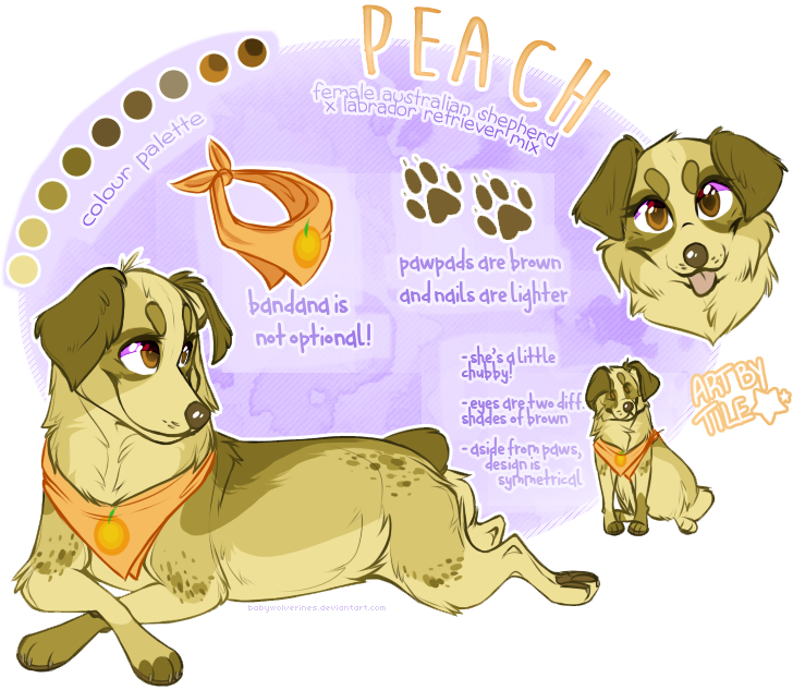 Image Royalty Free Library Commission Peach By Babywolverines - Babywolverines Deviantart (728x633), Png Download