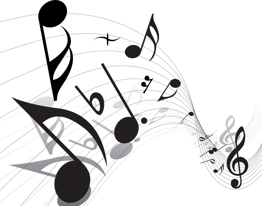 Music Notes Png Images Free Download Note Clef Png - Music Notes Png Vector (888x699), Png Download