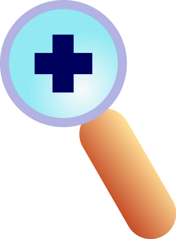 Magnifying Lens With A Plus Sign In The Middle Of The - Zoom Clipart (600x813), Png Download